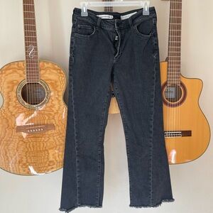 🖤Anthropologie Pilcro High Rise Flare Black Denim Jeans Sz 27 🖤